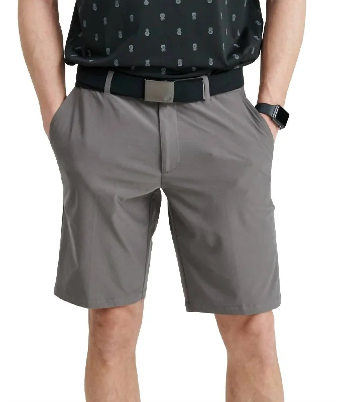 Men Mellion 4 Ways Stretch Shorts In Dark Grey Artistic Men's Avant