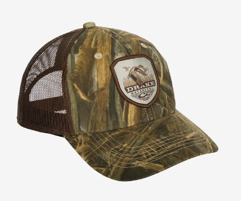 Drake Vintage Badge Mesh Back Cap - Realtree Max-7