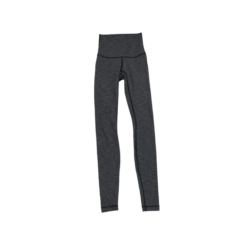 Athletic Leggings By Lululemon In Grey, Size: 2 Youthful Men's Pop