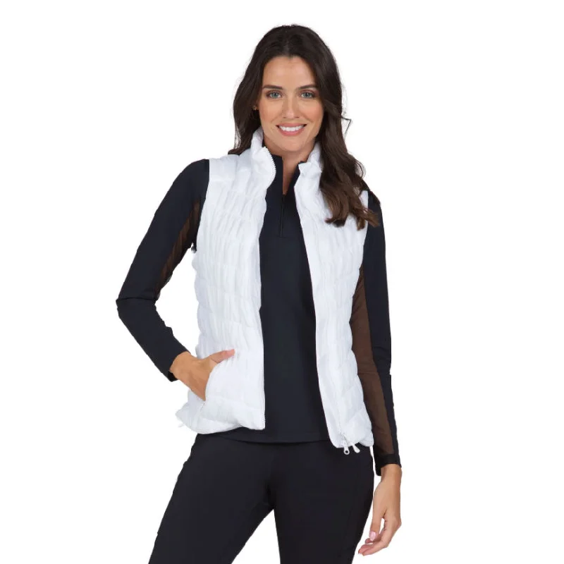 IBKUL Solid Vest - White Artistic Men's Avant