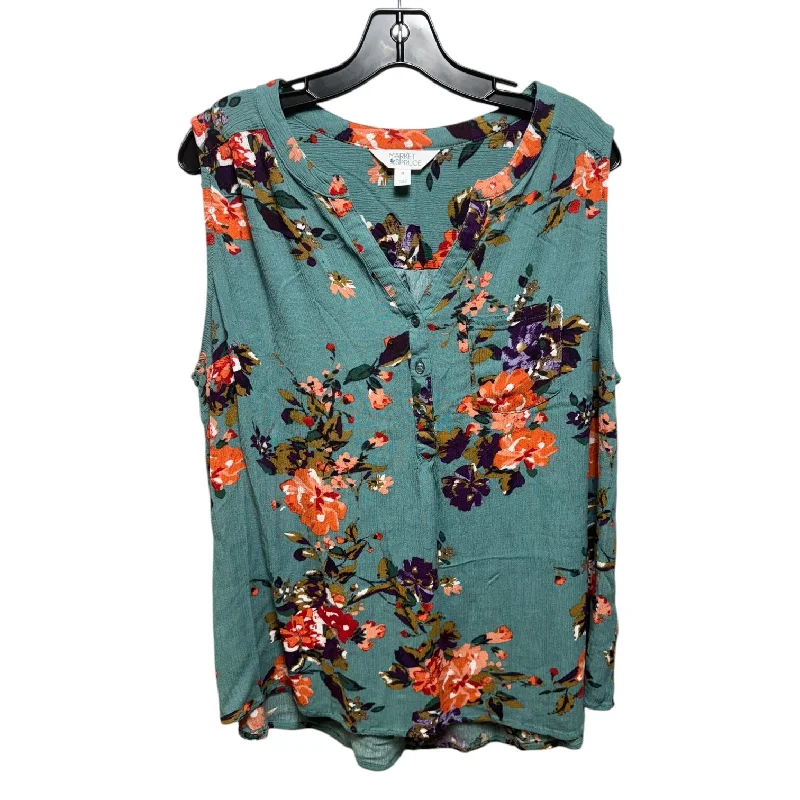 Top Sleeveless By Market & Spruce In Floral Print, Size: 2x Refined Men's European