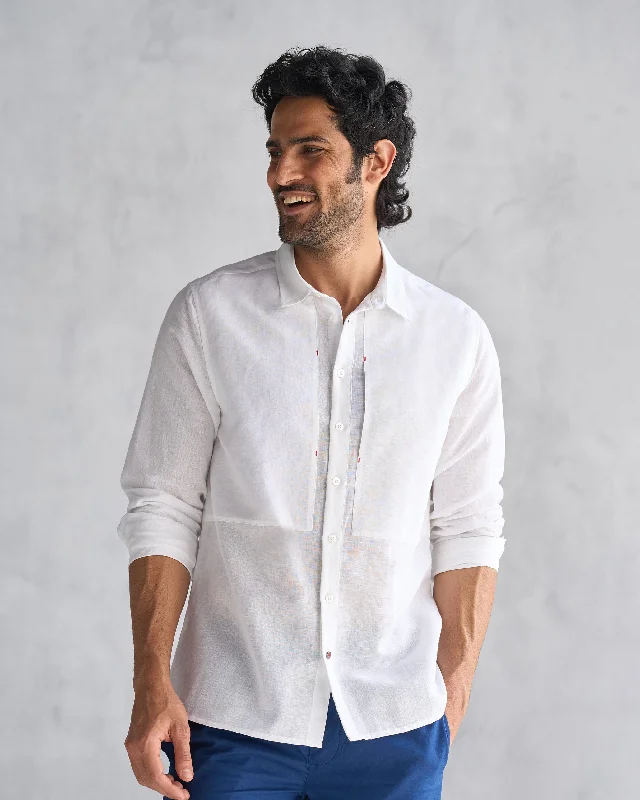 August Shirt - White Dynamic Men's Glow