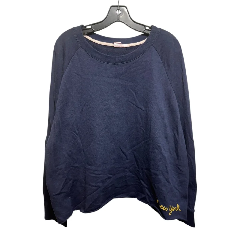 Sweatshirt Crewneck By Gap In Navy, Size: Xxl Classic Men's Pin