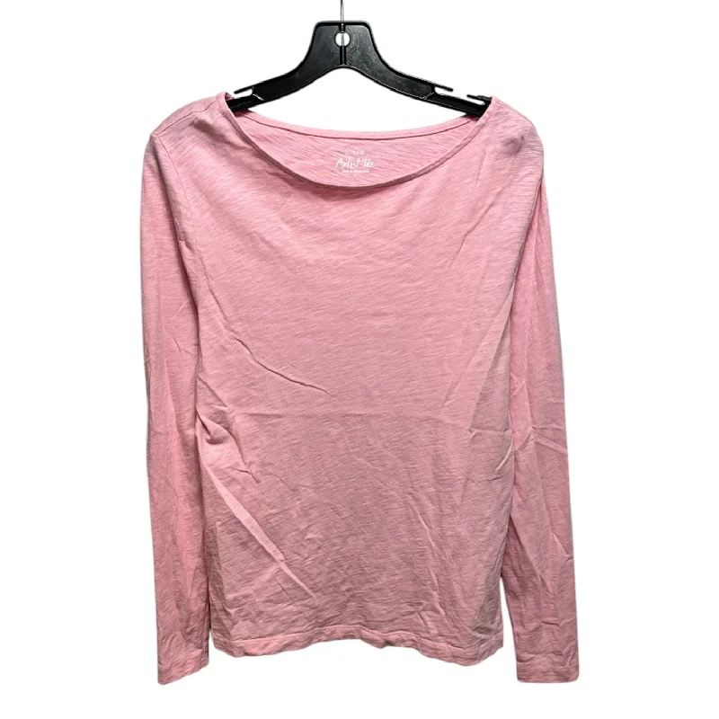 Top Long Sleeve Basic By J. Crew In Pink, Size: M Hip Men's Retro