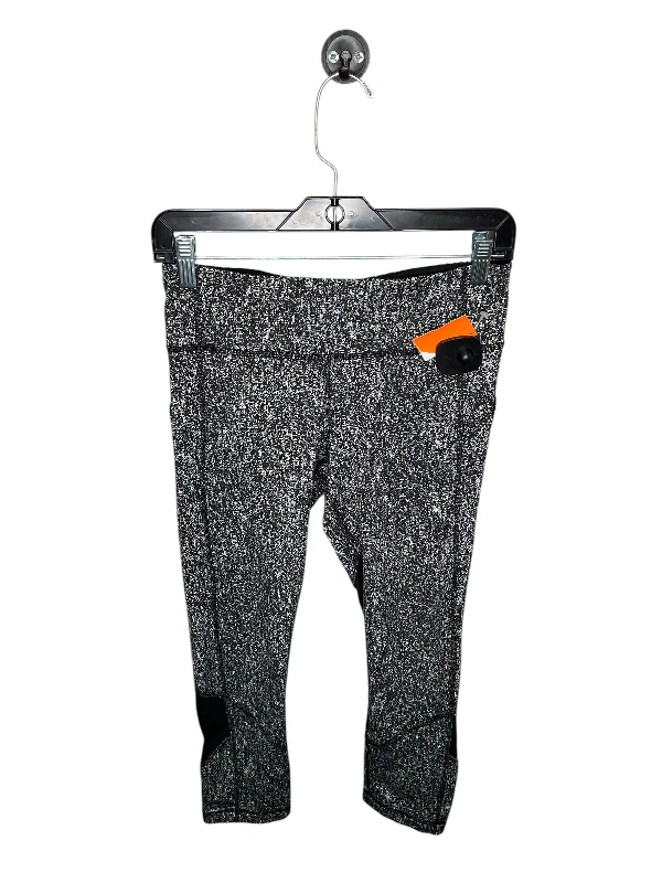 Athletic Leggings By Lululemon In Black & Grey, Size: 6 Stylish Men's Tropical 