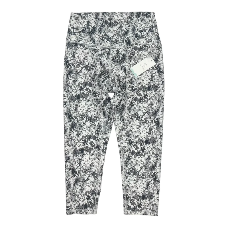 Athletic Leggings By Balance Collection In Black & White, Size:L Dapper Men's 1920S