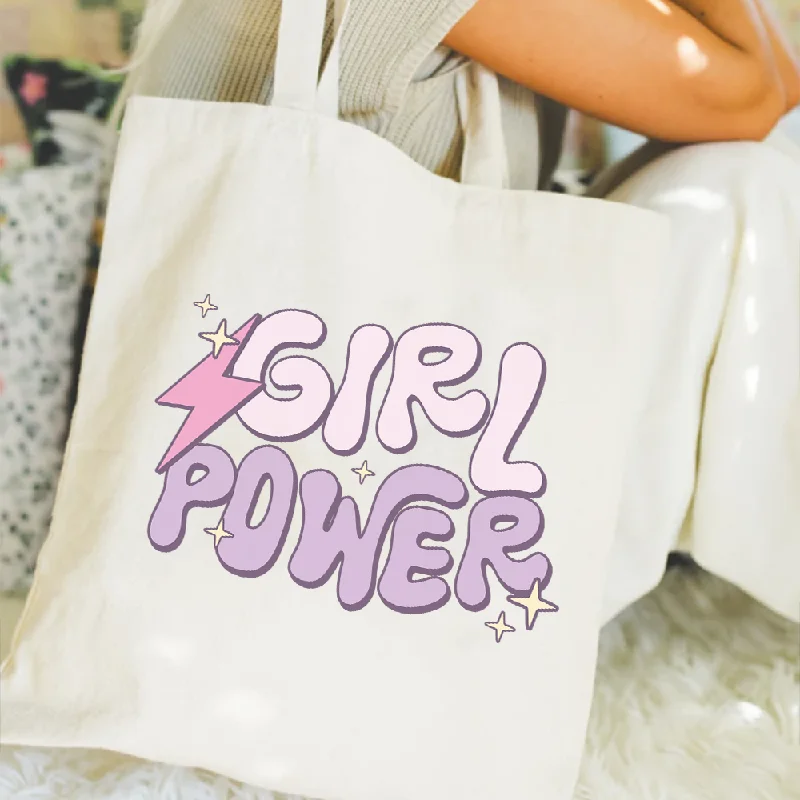 Girl Power Canvas Tote Bag