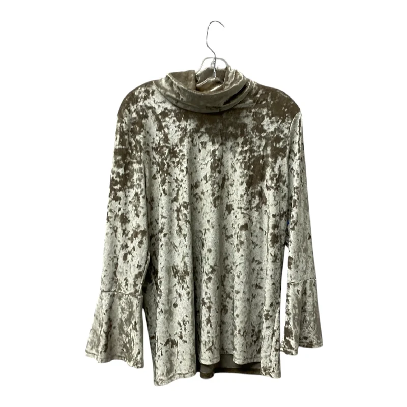 Top Ls By Ruby Rd In Beige, Size:M Luxurious Men's High