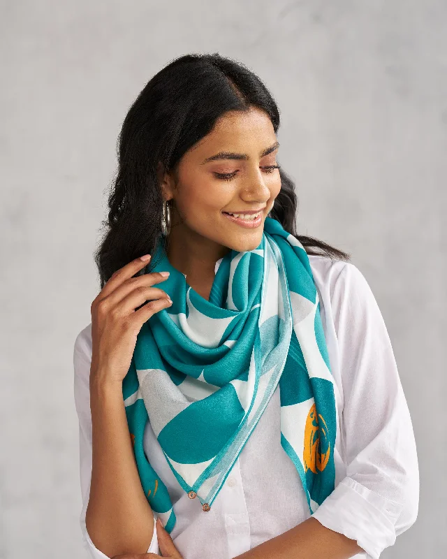 Celestial Scarf - Teal & White TSSxNB Athletic Men's High