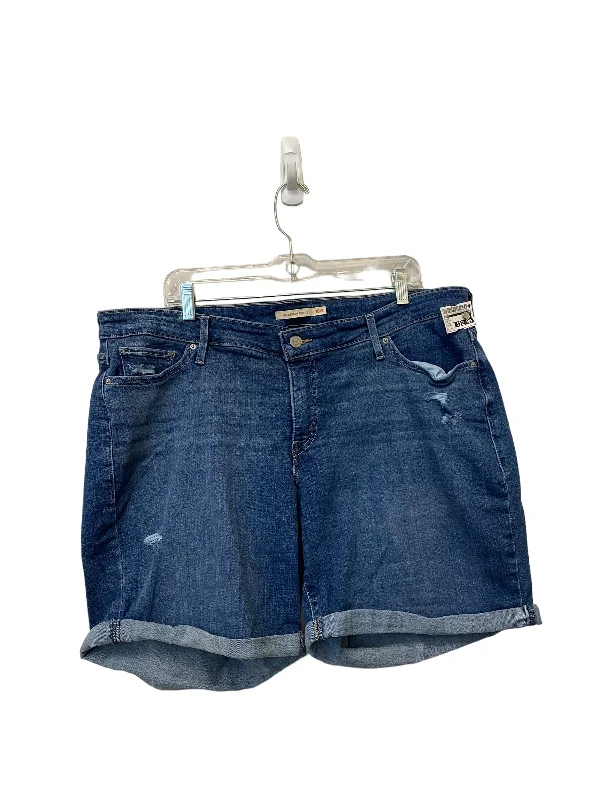 Blue Denim Shorts Levis, Size 18w Masculine Men's Thick