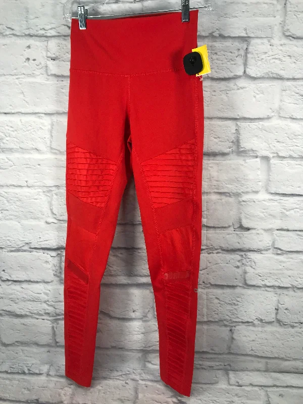 Athletic Leggings By Alo In Orange, Size: S Sleek Men's Metallic