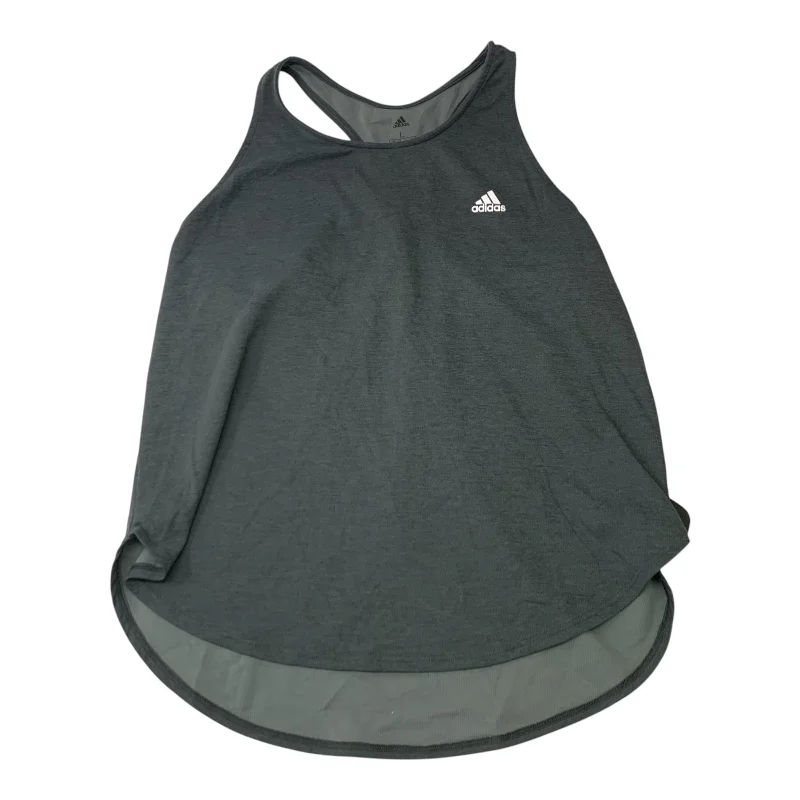 Athletic Tank Top By Adidas In Grey, Size: L Bold Men's Statement