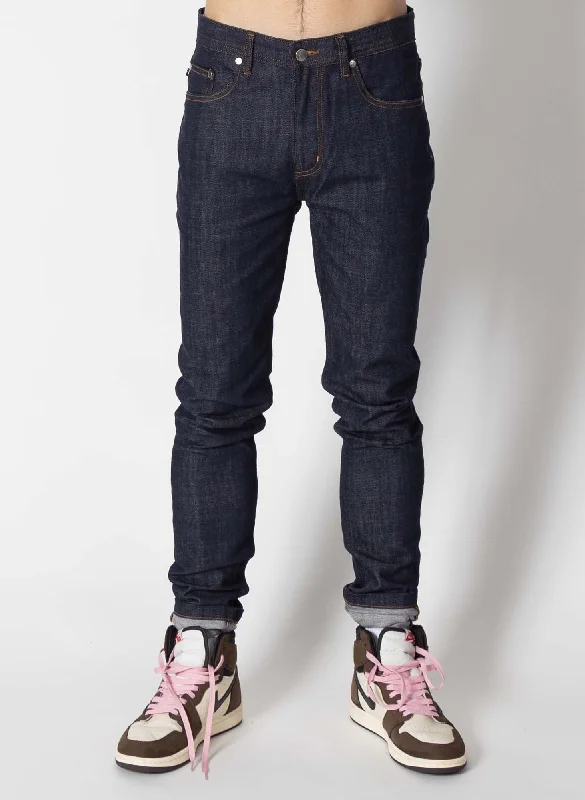 Federation Mens Rocco Jean Paint Plus Indigo Gold Trendy Men's Oversized