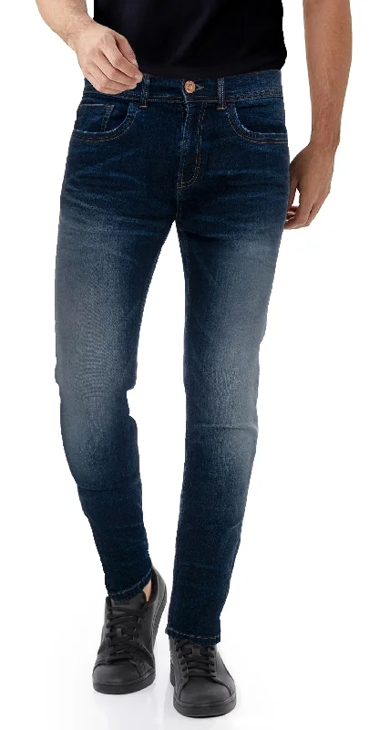 CULTURA AZURE Skinny Fit Stretch Jeans for Men Beach