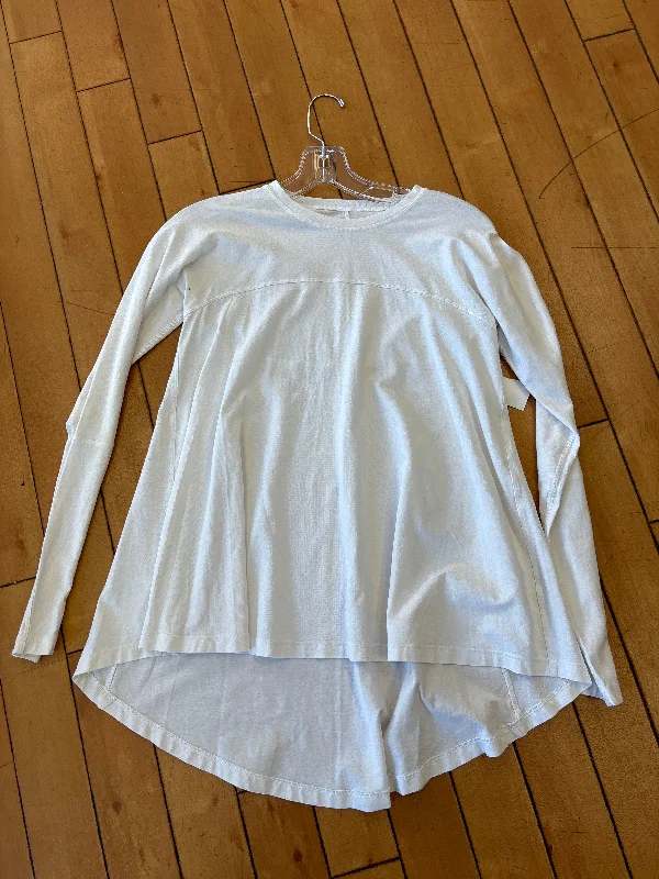 Athletic Top Long Sleeve Collar By Lululemon In White, Size: S Dapper Men's 1920S
