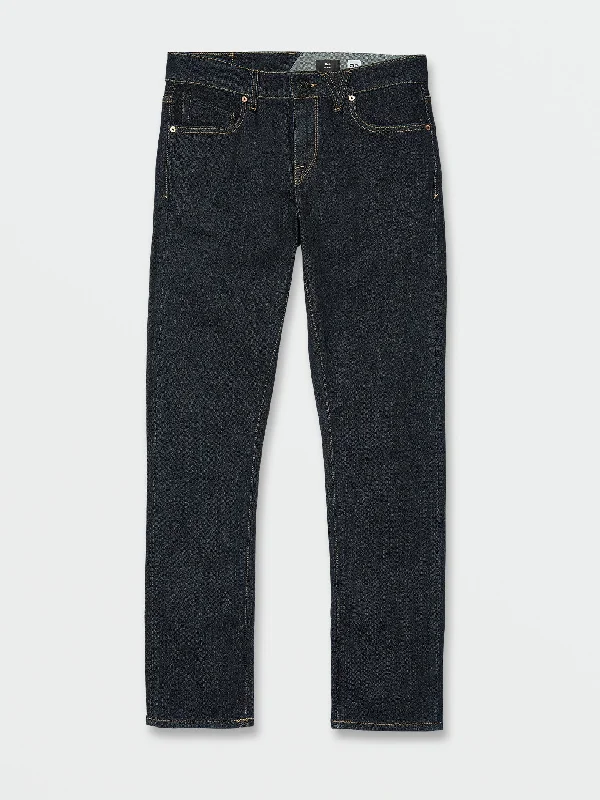 V 2X4 Skinny Fit Stretch Jeans - Rinsed Indigo Sporty Men's Athleisure 