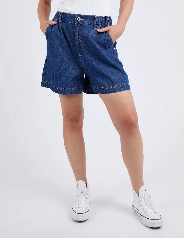 Elm Matilda Denim Short Dark Blue Edgy Men's Punk