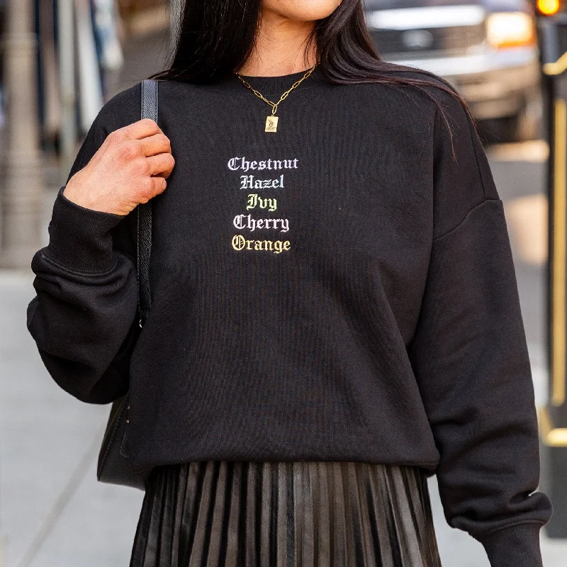 Embroidered Streets Women's Heavy Crew