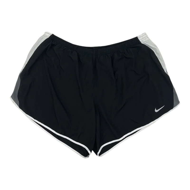 Athletic Shorts By Nike In Black, Size:3X Sleek Men's Metallic