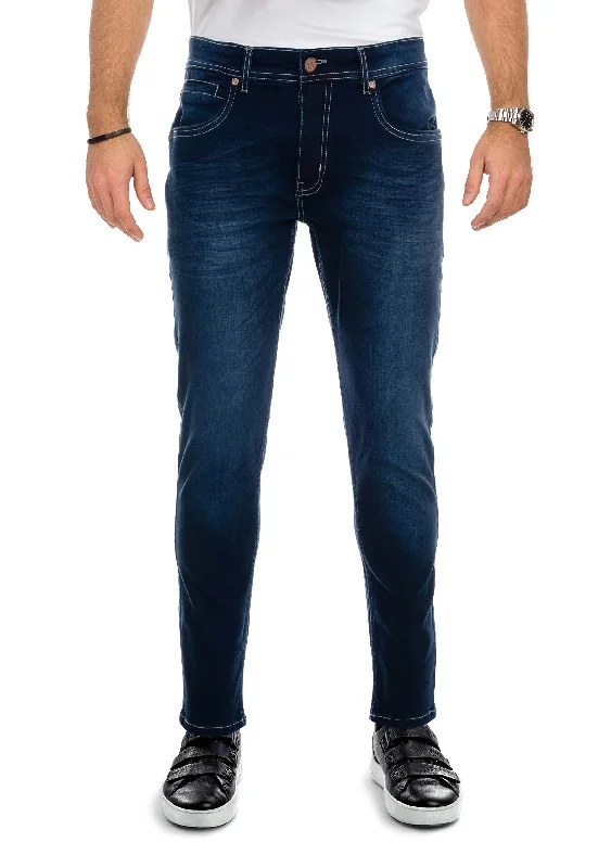 Cultura Men's Slim Fit Super Stretch Washed Denim Jeans Cclassic Men's Tweed