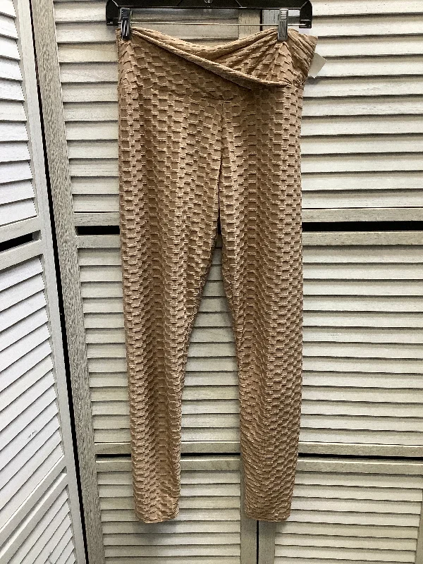 Athletic Leggings By Clothes Mentor In Tan, Size: L Sporty Men's Athleisure 