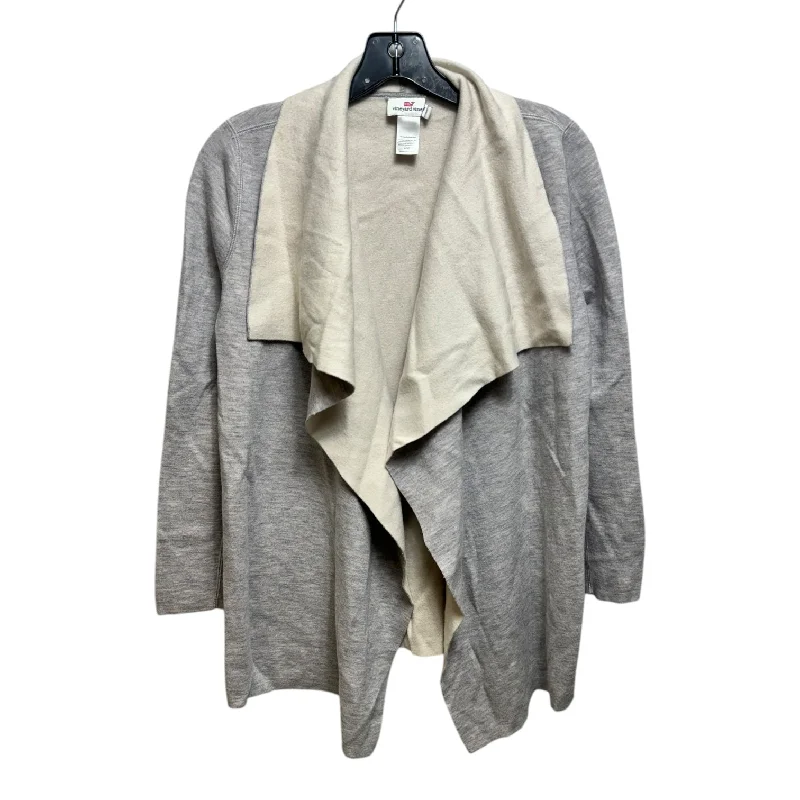 Merino Wool Cardigan By Vineyard Vines In Grey, Size: Xs Business