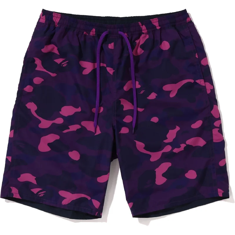 Color Camo Shark Reversible Shorts Mens Monochromatic All