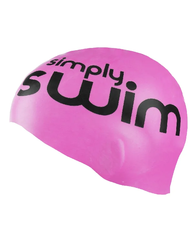 Silicone Swim Cap - High Vis Pink